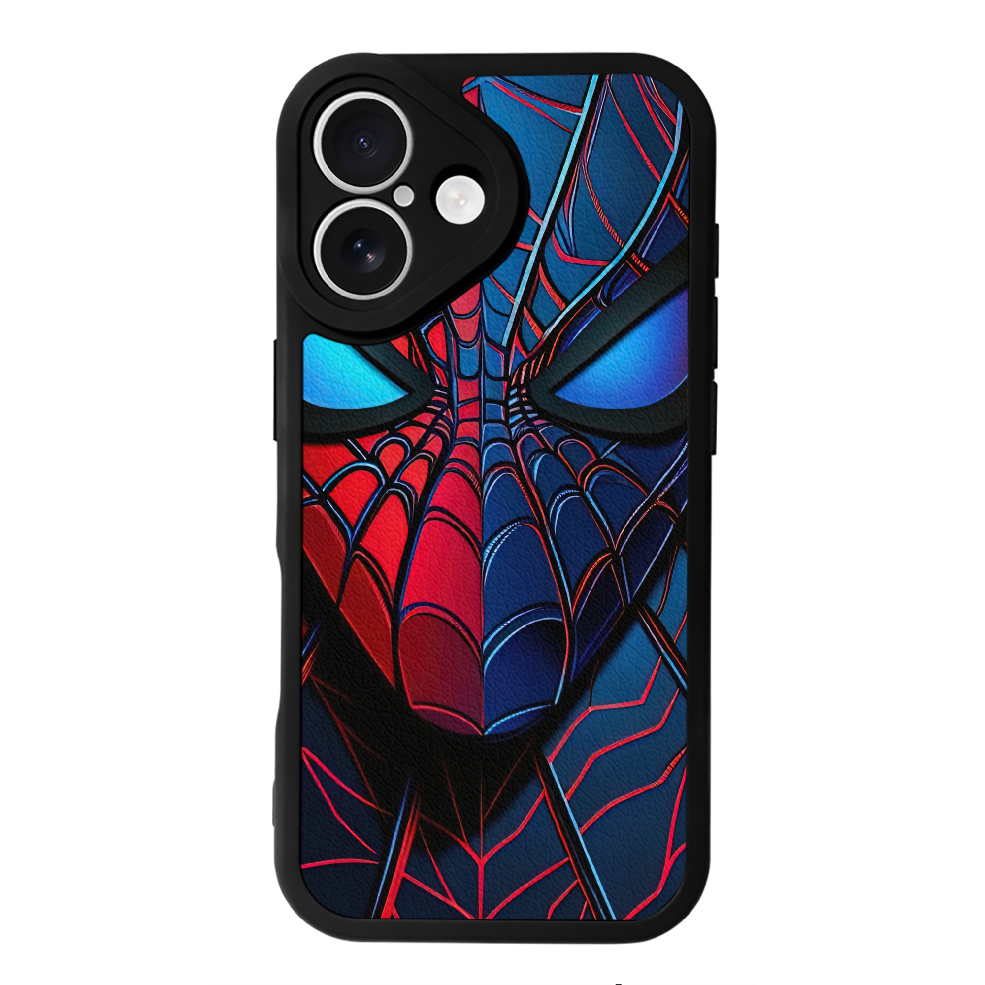 （画像用） Spider Man スパイダーマン 【iPhone 16シリーズ対応】シリコンスマホケース（レザー調） 材質：シリコン